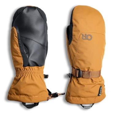 Imagem de Outdoor Research Luvas masculinas Revolution GORE-TEX | Etip Ski Mitts, impermeáveis e à prova de vento, isoladas, bronze, GG