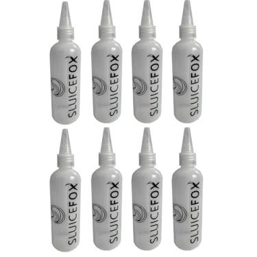 Imagem de Sluice Fox Garrafa Snifter para mineração e prospecção de ouro; ferramenta de limpeza de plástico para recuperação de ouro fino em seu kit de ferramentas de prospecção de ouro, pacote com 8