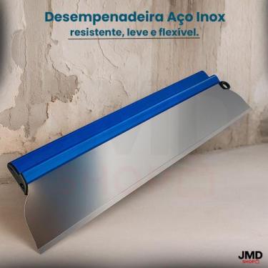 Imagem de Desempenadeira Régua de Acabamento para Gesso e Drywall em Alumínio 35
