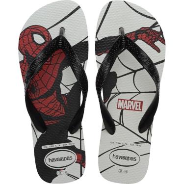 Imagem de Chinelo Dedo Masculino Casual Borracha Super-Heróis Havaianas Top Marvel Logomania
