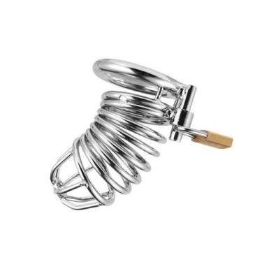 Imagem de Cinto Masculino Gaiola - ImperioSex, Cromado