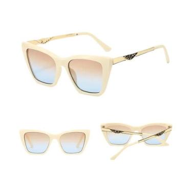 Imagem de Óculos De Sol Femininos Estilosos Com Lentes Cat Eye UV400, Armação De