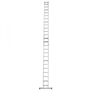 Imagem de Escada de alumínio extensível 3,85 x 6,24 m 2 x 11 degraus 3 em 1 - Ag