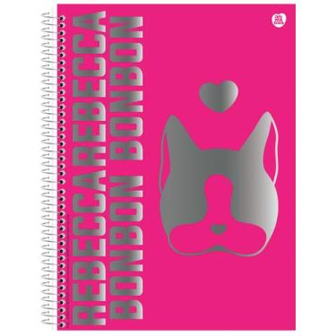 Imagem de Caderno Rebecca Bonbon Universitário 1M Capa Dura 80Fls