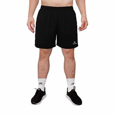 Imagem de Short Esportivo Basic Muvin – Masculino – Calção Esportivo – Bermuda Futebol - Tecnologia Dry – Voleibol – Handebol – Futevôlei – Beach Tennis – Confortável – Leve – Treino – Atividade Física (GG, Preto)