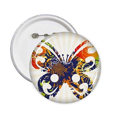 Imagem de Flores em borboleta Art Deco presente moda alfinetes crachá botão decoração acessório 5 peças