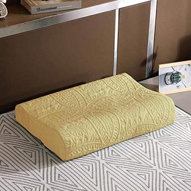 Imagem de Roupa de Cama Par de Fronha 100% Algodão Egípcio, Capa de Almofada de Óleo com cabeça de memória em látex impermeável red_30 * 50, Conjunto de Fronha de Seda com 2