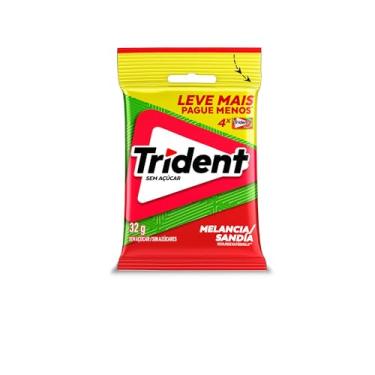 Imagem de Chiclete Trident Melancia 32g - Pacote Com 4 embalagens