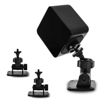 Imagem de Pacote com 2 suportes de parede para HTC Vive/Valve Index/Vive PRO estação base, suporte universal de metal para parede de 1/4 parafusos para sensor de fenda VR (adesivo de dupla face tipo B e pregos