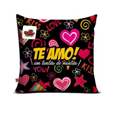 Imagem de Almofada 40x40 Te Amo um Tantão de Montão Presente Dia dos Namorados
