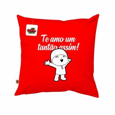 Imagem de Almofada 40x40 Te Amo um Tantão Assim Presente Dia dos Namorados