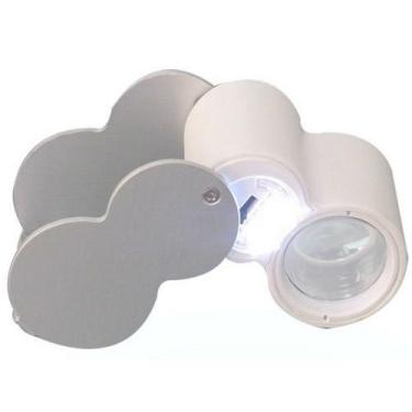 Imagem de 30 Conta-fios - Mini Lupa 40x 25mm C/ Led + Caixa Protetora - mmmagazi