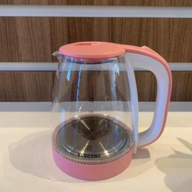 Imagem de chaleira eletrica de vidro com led 110v e 220v - electro, preto, 220V