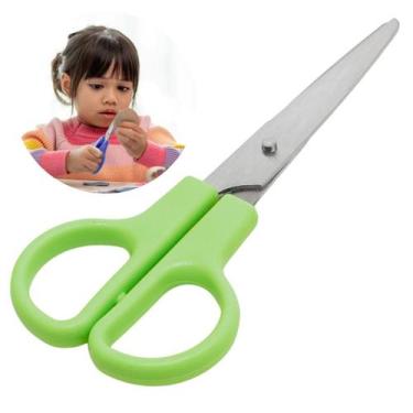 Imagem de Tesoura Inox Escolar Infantil Capa Protetora Menina Menino - Rpires, V