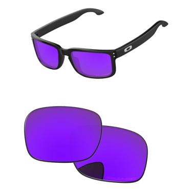 Imagem de PapaViva Lentes de substituição para óculos de sol Oakley Holbrook XL OO9417 59 mm, Plasma roxo, Holbrook XL