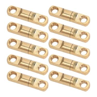 Imagem de Brrnoo Fivelas de Corda Giratórias, Fivelas Galvanizadas à Prova de Ferrugem de Latão Sólido Com Diâmetro Interno de 6 Mm, para Bolsas de Roupas, Artesanato, Redes de Pesca, Chaveiros