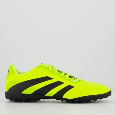 Imagem de Chuteira Adidas Predator Artilheira 24 TF Society Amarela e Preta