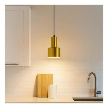 Imagem de Luminária de Teto Pendente Industrial Iluminação Moderno Quarto Cozinh