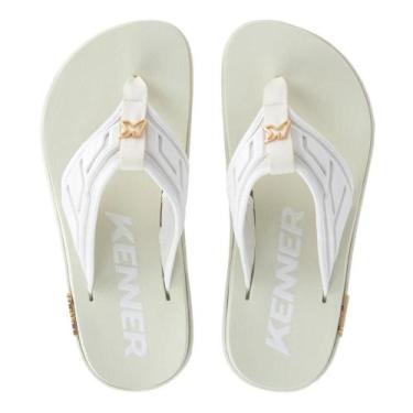 Imagem de Chinelo Kenner Kivah Full Force, Branco, Dourado, 42
