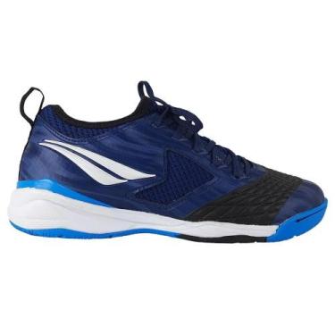 Imagem de Chuteira Futsal Penalty Max 1000 Ecoknit Masculina, Marinho, Branco, A