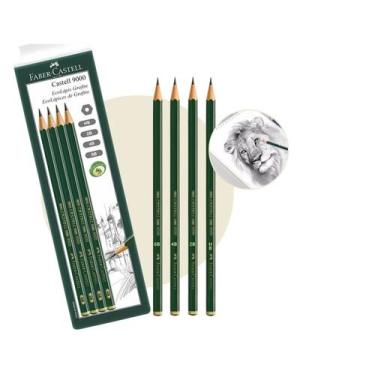 Imagem de Ecolápis Grafite Faber Castell 9000 Hb/2b/4b/6b Sextavado
