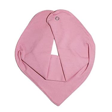 Imagem de Baby Deluxe Babador Bandana 2 Botões Em Malha Penteada Liso Rosa Rosa Único