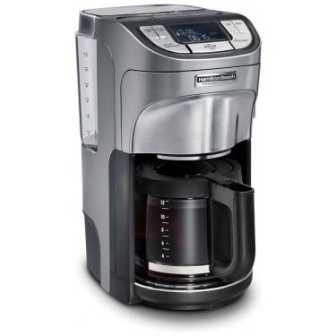 Imagem de Cafeteira Elétrica Programável 1.7L com Tela LCD, 1350W, 110v, HAMILTON BEACH PROFESSIONAL 49500, Preto