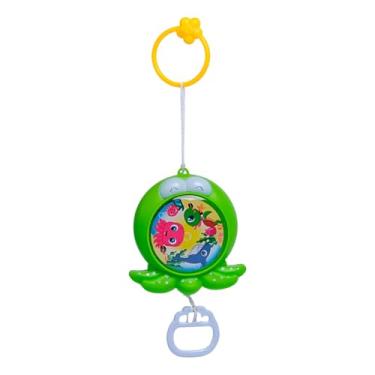 Imagem de Móbile Musical Infantil com Melodia, Formato Polvo Verde, 15cm x 12cm