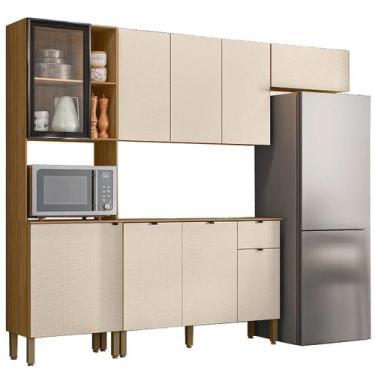 Imagem de Cozinha Vert Plus Completa 4 Peças 9 Portas 1 Gaveta Kits Parana Cor F