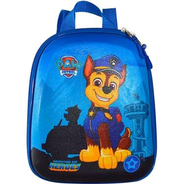 Imagem de Mochila Pequena Maxtoy Paw Patrol Chase Carro Azul