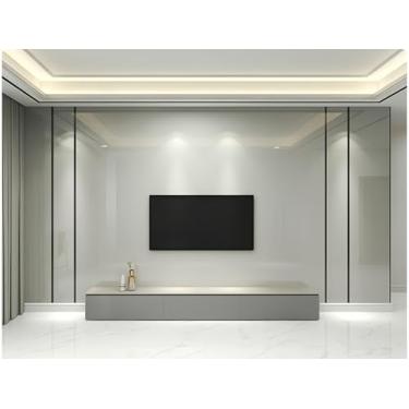 Imagem de Papel de parede de mármore texturizado à prova d'água autoadesivo para renovação de parede para sala de estar, sala de jantar, cozinha e banheiro, cinza claro 40 * 1000 cm