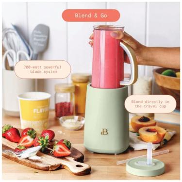 Imagem de Liquidificador pessoal 12 peças Beautiful by Drew Barrymore 240W verde fosco 110V
