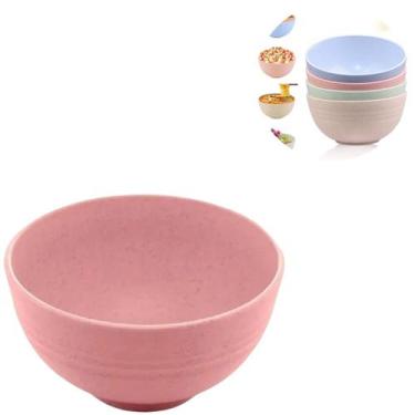 Imagem de Tigela Bowl de Bambu Ecológico Sobremesas Sorvetes 450ml - Kehome, Ros