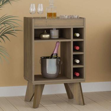 Imagem de Bar com Espelho 6 Nichos Drink Artely Pinho