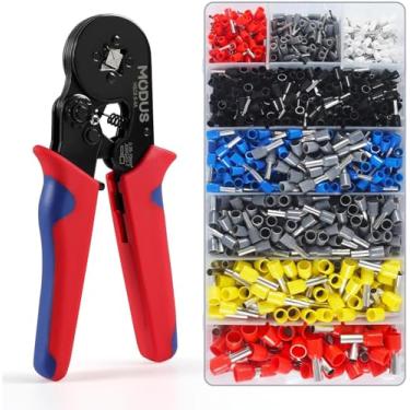 Imagem de Kit Alicate De Crimpar 1200 Pcs Ferrules Terminais De Fio 0,5-10 mm² Premium Gaxmark