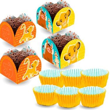 Imagem de Kit forminhas 150 uni para doces festa Rei Leão Decoração - Regina