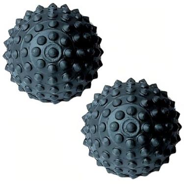 Imagem de Kit 02 Bolinha Cravo Fisioterapia Anti Stress Mão Bola Pet (Preto)
