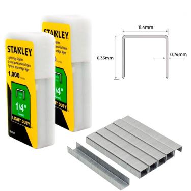 Imagem de Grampo 1/4 Pol. 6Mm Tipo 53 2.000 Un Grampeador Tapeceiro