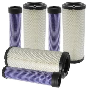 Imagem de Saihisday Conjunto de 3 filtros de ar interno e externo 11013-7044, substituição para Kawasaki FD750D FD791D FH601D FH641D, substituição para Koh-ler C940-C980 CH18-CH1000 CV16-CV1000