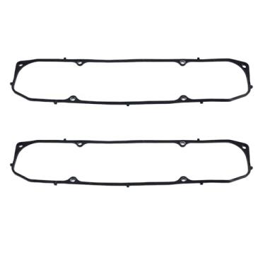 Imagem de Gaxetas de tampa de válvula de borracha preta de 3/40.6 cm com inserção de núcleo de aço compatível com motores Big Block Mopar BBM 361 383 400 426 440