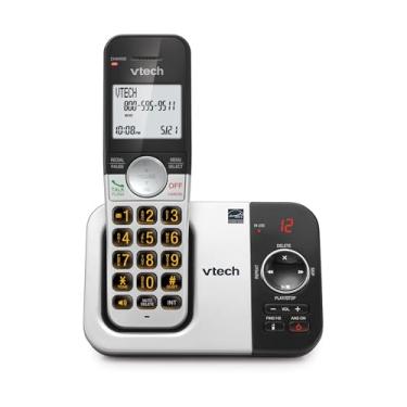Imagem de VTech Telefone sem fio VG232 com secretária eletrônica – com tela grande full-duplex viva-voz ID de chamada/chamada em espera dos últimos 10 números redial
