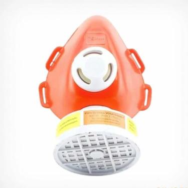 Imagem de Máscaras Respiratória 1/4 Facial + Filtros Gases + Óculos - plastcor