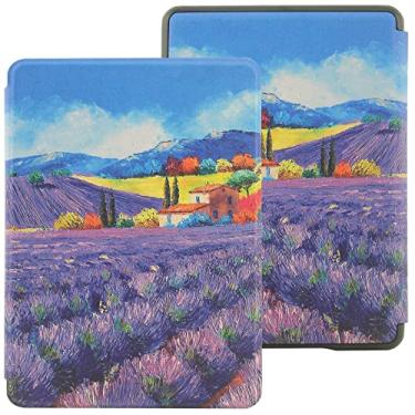 Imagem de GUKSRASO Capa para 6" Kindle 11ª Geração (2024/2022, Modelo: C2V2L3 & RS23CV), Capa Protetora Pintada com de Despertar/Repouso Automático