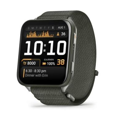 Imagem de Relógio Garmin Venu X1 com Monitor Cardíaco Pulso GPS Oliva