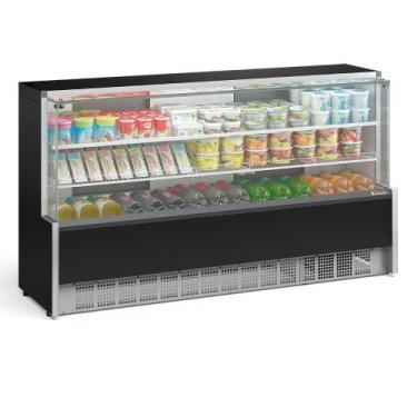 Imagem de Vitrine Refrigerada Aurora 1 Placa Fria GPSA205R Preto Gelopar 220V