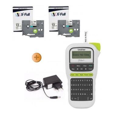 Imagem de Rotulador Pt-h110 + 2 Fita Tze-231 X-full + Fonte - BROTHER