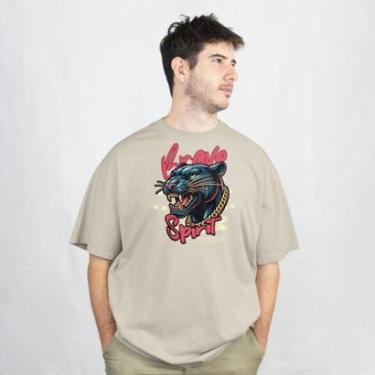 Imagem de Camiseta Masculina Casual Estampa Brave Estilosa Malha em Algodão do P ao G1-Masculino