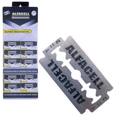 Imagem de Lamina Para Barbear Alfacell Caixa 50 Unidades