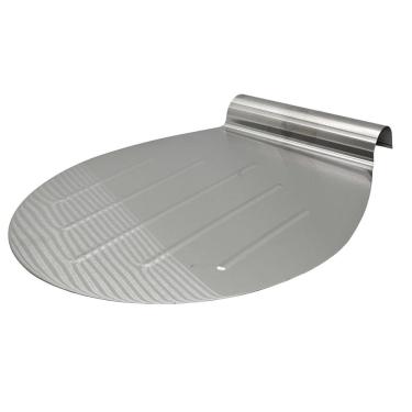 Imagem de Espátula Salva Bolo Confeiteiro Placa de Aço Inox 28x26cm