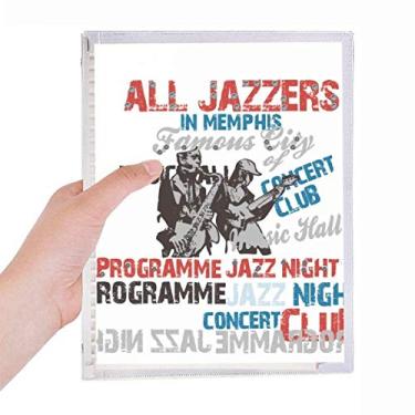 Imagem de Caderno com estampa de instrumentos coloridos de cor rosa com folhas soltas diário recarregável